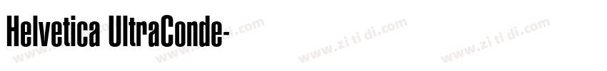 Helvetica UltraConde字体转换